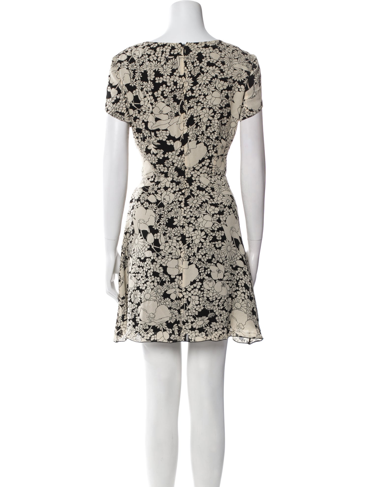 Saint Laurent Floral Print Mini Dress